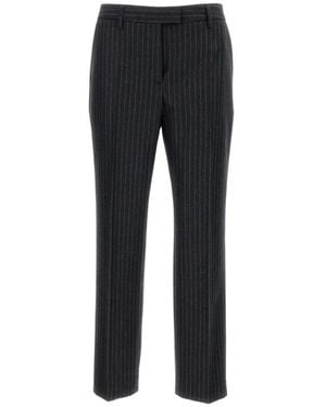 Alberto Biani Straight Trousers - Black