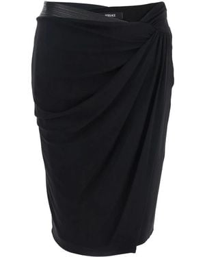 Versace Draped Skirt - Black