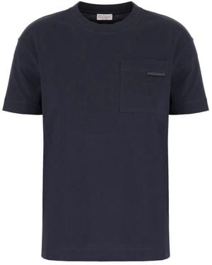 Brunello Cucinelli T-Shirts - Blue