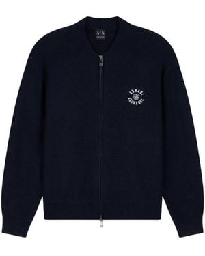 ARMANI EXCHANGE Cardigans - Blue