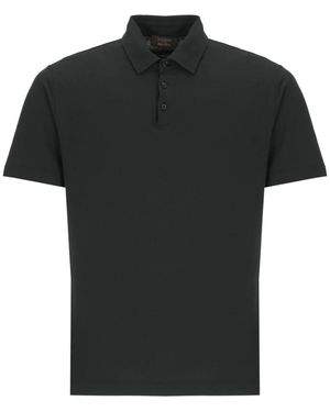 Zanone Polo Shirts - Black