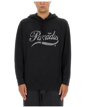 3.PARADIS Hoodies - Black