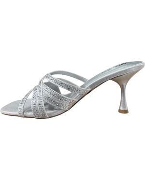 Menbur Heeled Mules - Grigio