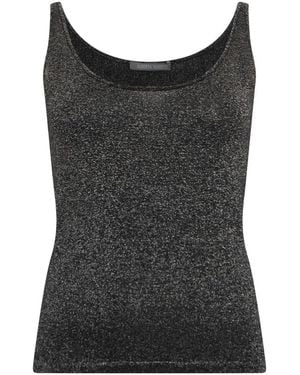 Alberta Ferretti Tops ,Zwart ,Polyester Mouwloze Top