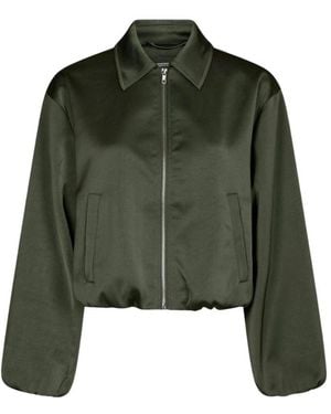 Neo Noir Denielle Heavy Sateen Jacket - Groen