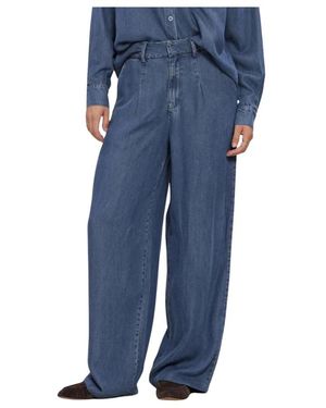 Simplee Wv-Hvy-Tencel-26-3 Wijde Jeans - Blauw