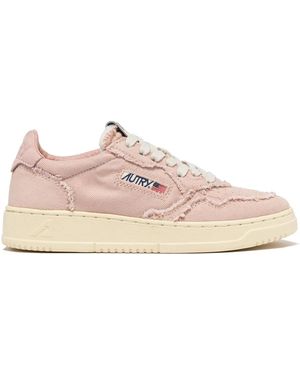 Autry Sneakers medalist in camoscio rose delave - Rosa