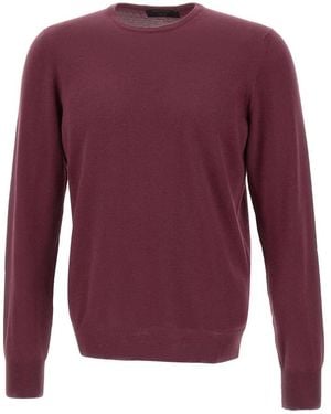 Gran Sasso Round-Neck Knitwear - Purple