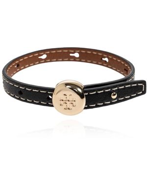 Tory Burch Leren Armband - Bruin