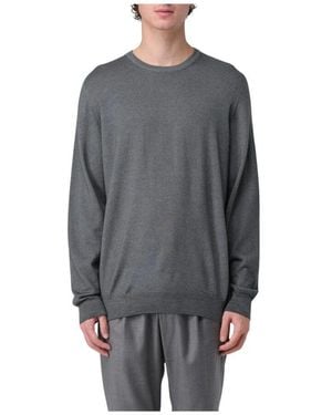 Drumohr Merino Wool Crew Neck Sweater - Grau