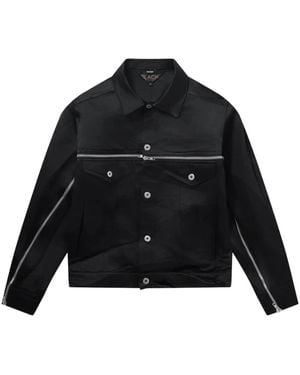 Comme des Garçons Jack Met Ritsdetail En Knopen - Zwart