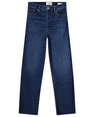 FRAME Le High Rechte Jeans - Blauw