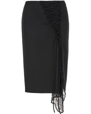 McQueen Midi Rok - Zwart