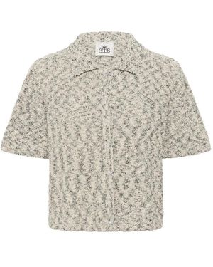 Karen By Simonsen Truien & Vesten ,Grijs ,Kbunice Cardigan - Naturel