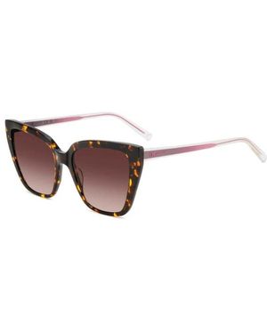Missoni Accessoires ,Bruin ,Cat-Eye Logo Zonnebril - Wit