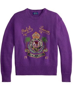 Ralph Lauren Round-Neck Knitwear - Purple