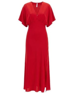 Imperial Midi Dresses - Rosso
