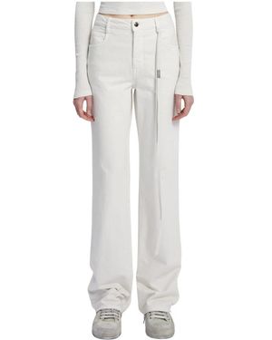 Ann Demeulemeester Straight Jeans - Wit