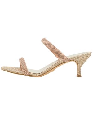 Guess Schoenen ,Geel ,Leer Mule Met Hak - Wit