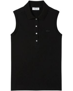 Lacoste Sleeveless Tops - Negro