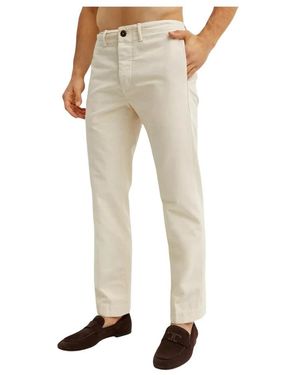 Fay Slim-Fit Trousers - Natural