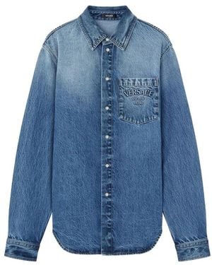 Versace Denim Shirts - Blue