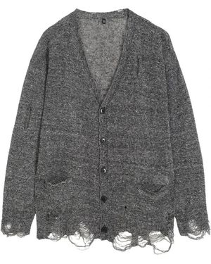 R13 Truien & Vesten ,Grijs ,Linnen Boyfriend Cardigan