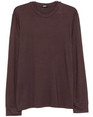 DSquared² Bordeaux Crew Neck Langarm Unterwäsche - Braun