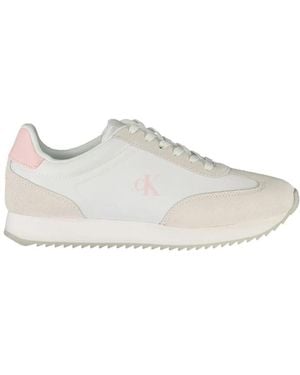 Calvin Klein Weiße Leder Damen Sneaker