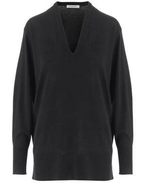 By Malene Birger V-Ausschnitt Pullover - Schwarz