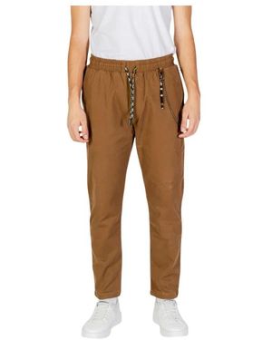 Gianni Lupo Slim-Fit Trousers - Marrone