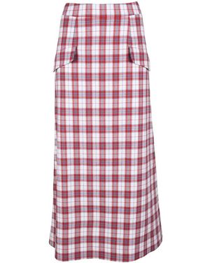 L'Autre Chose Eleganter baumwollrock - Pink