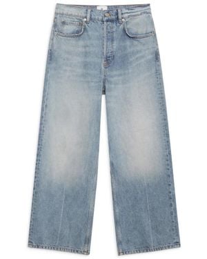 Anine Bing Klassieke Straight Fit Denim Jeans - Blauw