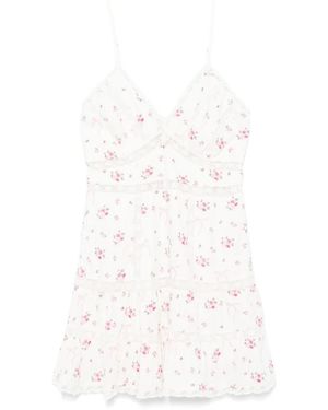 LoveShackFancy Short Dresses - Blanco