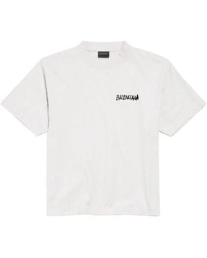 Balenciaga Masking Tape T-Shirt - White