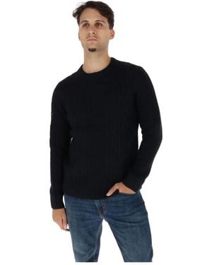 Superdry Rundhals-Strickpullover - Schwarz
