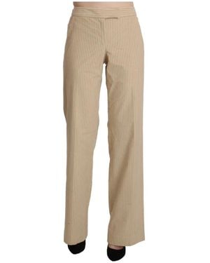 Ermanno Scervino Straight Trousers - Natural