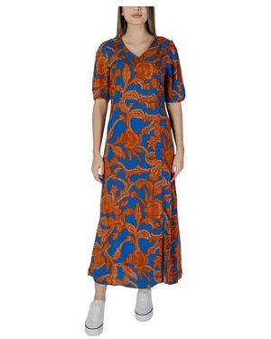 B.Young Elegantes Blumen Maxikleid - Rot