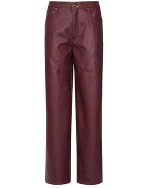 ROTATE BIRGER CHRISTENSEN Straight Pants - Red