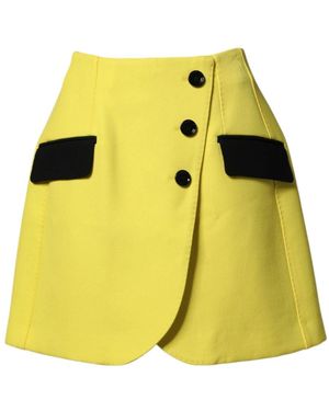 Dolce & Gabbana Short Skirts - Yellow