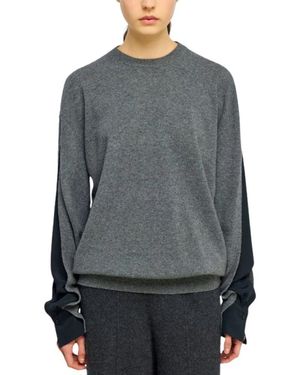 Semicouture Round-Neck Knitwear - Gris
