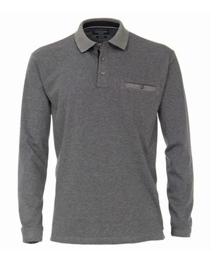 Venti Langärmeliges Poloshirt - Grau