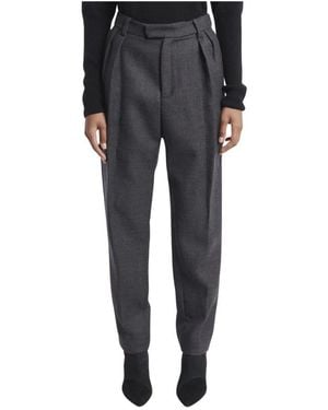 MASSCOB Broeken ,Grijs ,Wol Cigarette Pant