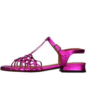 Chie Mihara Tante Flat Sandalen - Lila