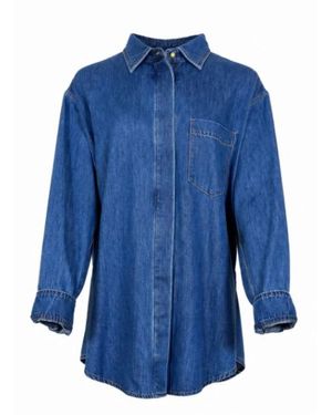 DARKPARK Overhemden ,Blauw ,Denim Shirts Blauw