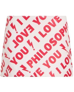 Philosophy Di Lorenzo Serafini Short Skirts - Red
