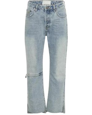 One Teaspoon Cropped Jeans - Blu