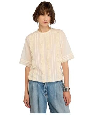Semicouture Round-Neck Knitwear - Blanco