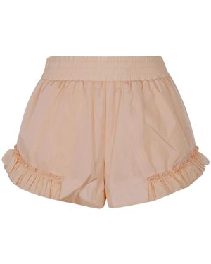 Simone Rocha Frill Track Shorts - Naturel