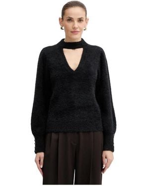 Guess Round-Neck Knitwear - Negro